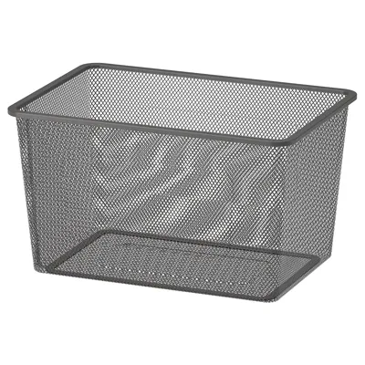 TROFAST Mesh storage box, dark grey, 42x30x23 cm, 50518566