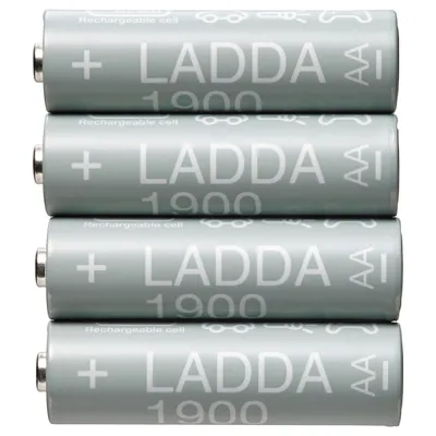 LADDA Rechargeable battery, HR06 AA 1.2V 1900mAh, 00509814