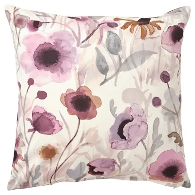 POLARTAG cushion cover, multicolour/floral pattern, 00548194