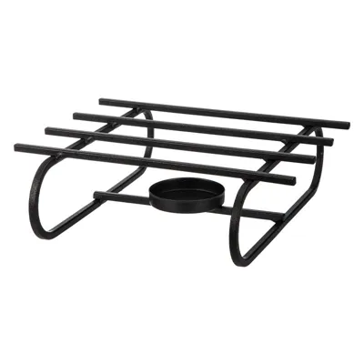 Iron Lacquered Candle Holder Black, Black, 20*19.5*6.2Cm 4589767251567