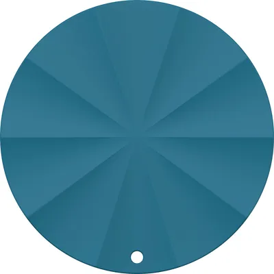 Heat-Resistant Table Mat-silicone, Blue, D: 18Cm 4589767215798