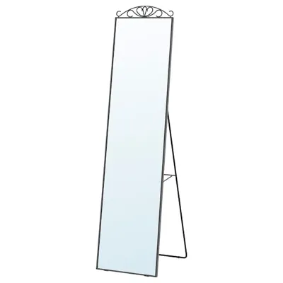 KARMSUND standing mirror 40x167 cm black, 60294981