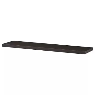 BERGSHULT Shelf, brown-black, 80x20 cm, 60430506