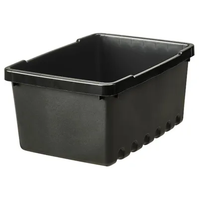 UPPSNOFSAD Storage box, black 25x17x12 cm/4 l, 60440765