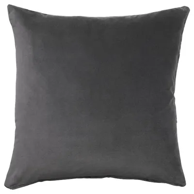 SANELA Cushion cover, dark grey 50x50 cm, 60471733