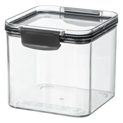 PET Fresh Keeping Storage Box, Black+Clear, 10.5*11.3*9.5Cm 4589767242862