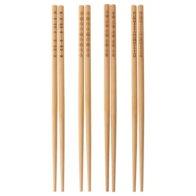 TREBENT Chopsticks 4 pairs, bamboo, 70342972
