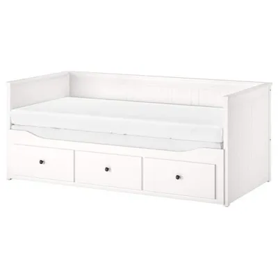 HEMNES Day-bed frame with 3 drawers, white 80x200 cm, 70349327