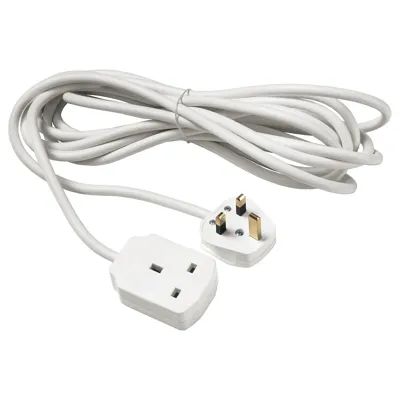 KOPPLA Extension cord, earthed white, 3 m, 70430049