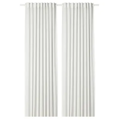 HILJA curtains 1pair 145x250cm white, 70430817