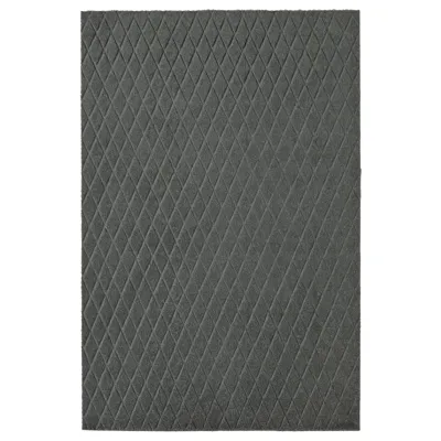OSTERILD door mat, indoor, dark grey, 60x90 cm, 70495205
