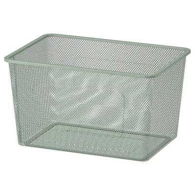 TROFAST Mesh storage box, light green-grey, 42x30x23 cm, 70530082