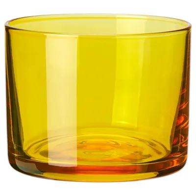 BUSKBJORK candle holder, bright yellow, 6 cm, 70563119