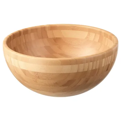 BLANDA MATT Serving bowl, bamboo 28 cm, 80214342