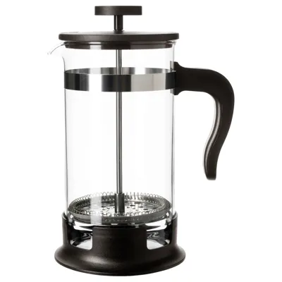 UPPHETTA Coffee/tea maker, glass/stainless steel 1 l, 80241388