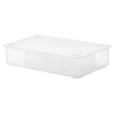 GLIS box with lid, transparent, 34x21 cm, 80283104