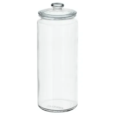 VARDAGEN Jar with lid, clear glass 1.8 l, 80291929