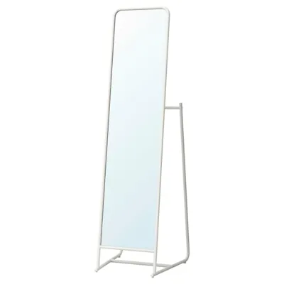 KNAPPER Standing mirror, white 48x160 cm, 80396243