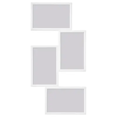 YLLEVAD Collage frame for 4 photos, white21x41 cm, 80425274