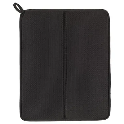 NYSKOLJD dish drying mat, dark grey, 44x36 cm, 80451055