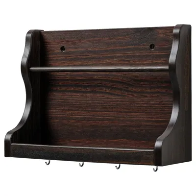 LEVLA Wall organiser, dark brown 28x9x21 cm, 80503969