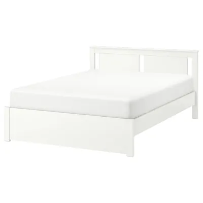 SONGESAND Bed frame, white/LurOy, 180x200 cm, 89241303