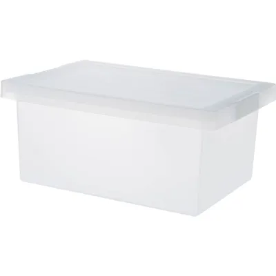 PP Matte Plastic Storage Box For Sundry(S), Clear 37x25x16.5cm, 4589767194581