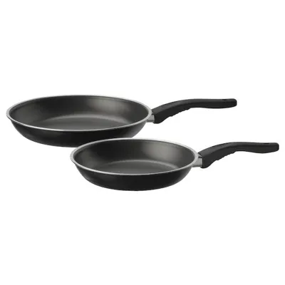 KAVALKAD frying pan, set of 2, black, 90165973