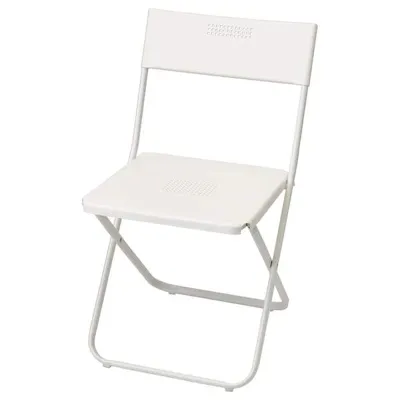 FEJAN Chair, outdoor, foldable white, 90255308
