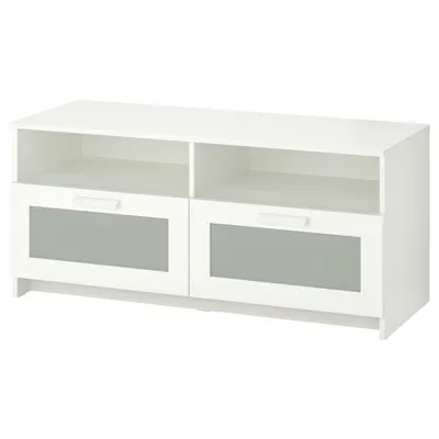 BRIMNES TV bench 120x53 cm white, 90337700