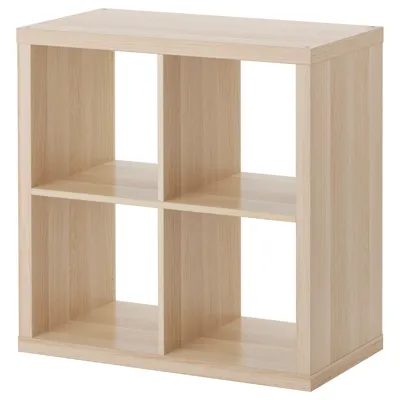 KALLAX Shelving unit, white stained oak effect, 77x77 cm, 90362921