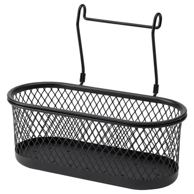 HULTARP Container, black/mesh, 31x16 cm, 90448835
