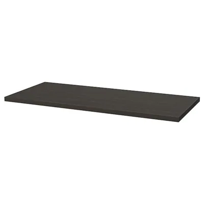 LAGKAPTEN table top, black-brown, 140x60 cm, 90488534