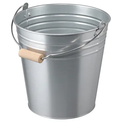 SOCKER Bucket/plant pot, in/outdoor/galvanised 10 l, 90511445