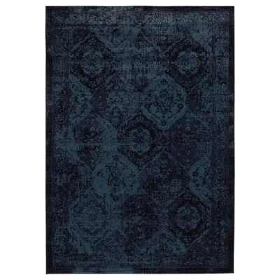 VONSBAK Rug, low pile, dark blue, 170x230 cm, 90528889