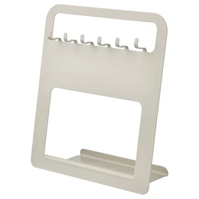 UPPFYLLD Holder for kitchen utensils, light grey/beige, 28x10 cm, 90533249