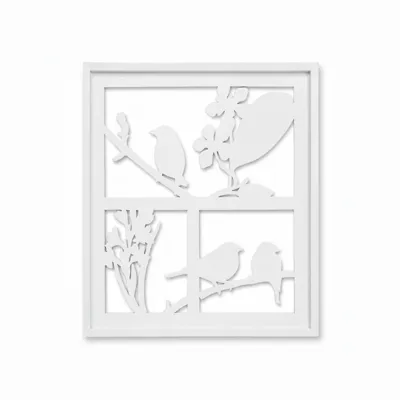 NSD Wallart Cutout 60x60 cm - 3 Birds