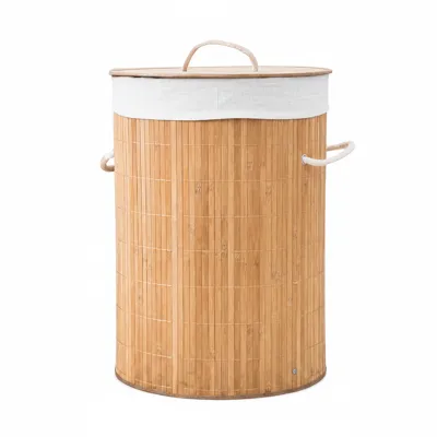DLC Bamboo Laundry Basket D35 cm - Natural