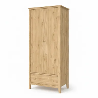 TVILUM Heston 2 Door Wardrobe 85x56.6x185 cm - Brushed Cinnamon
