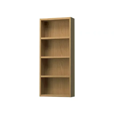 HAGAAN Wall open cabinet, oak effect, 40x15x95 cm