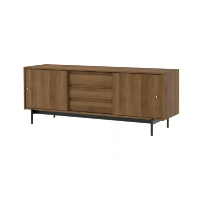 RADMANSO TV bench, brown walnut effect, 176x48x66 cm, 20597819