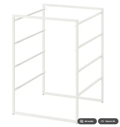 JONAXEL Frame, white, 50x51x70 cm 804.313.07