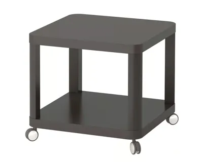 TINGBY Side table on castors, grey, 50x50 cm 70349445