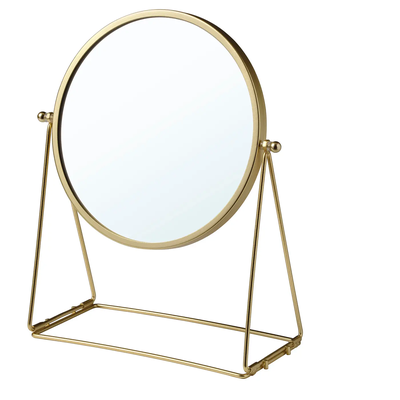 LASSBYN table mirror, gold-colour, 17 cm 10471033