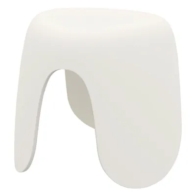 Rubber One-Piece Step Stool, Creamy White, 31*25Cm 4589767242442