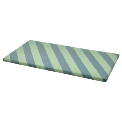 BANKKAMRAT Bench pad, blue/green, 90x50x3 cm, 40561956