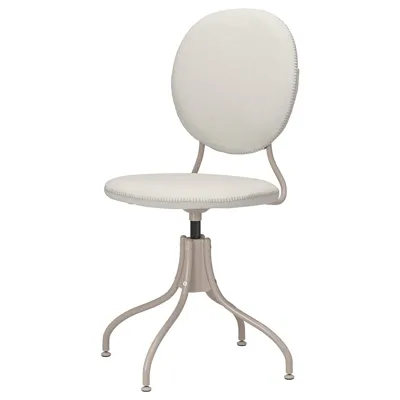 BJORKBERGET Swivel chair, Idekulla beige, 80481793
