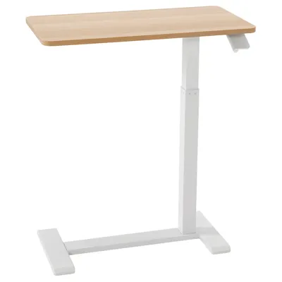 BOLLSIDAN Laptop stand, white stained oak effect/white, 68x36 cm, 80608141