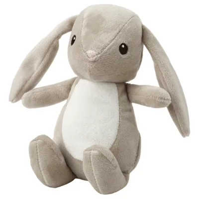 DVARGHARE Soft toy, bunny/beige, 21 cm, 00597066
