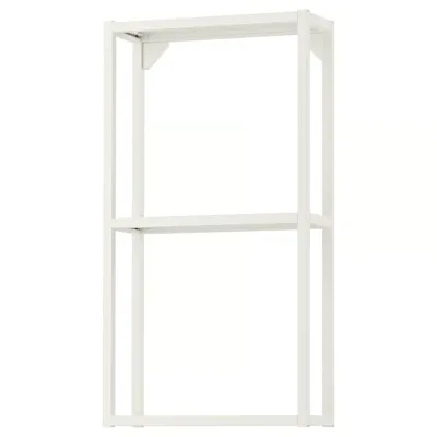 ENHET Wall fr w shelves, white, 40x15x75 cm, 70481604